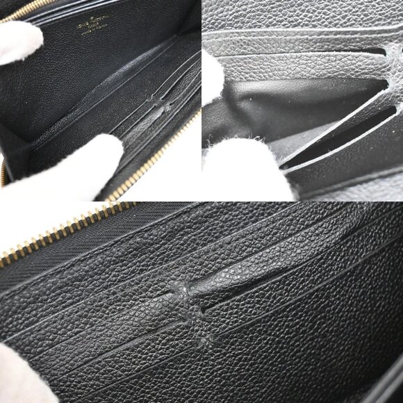 LOUIS VUITTON LV Zippy Long Wallet Monogram Empreinte Balck M93435 76KB293 - Picture 11 of 13